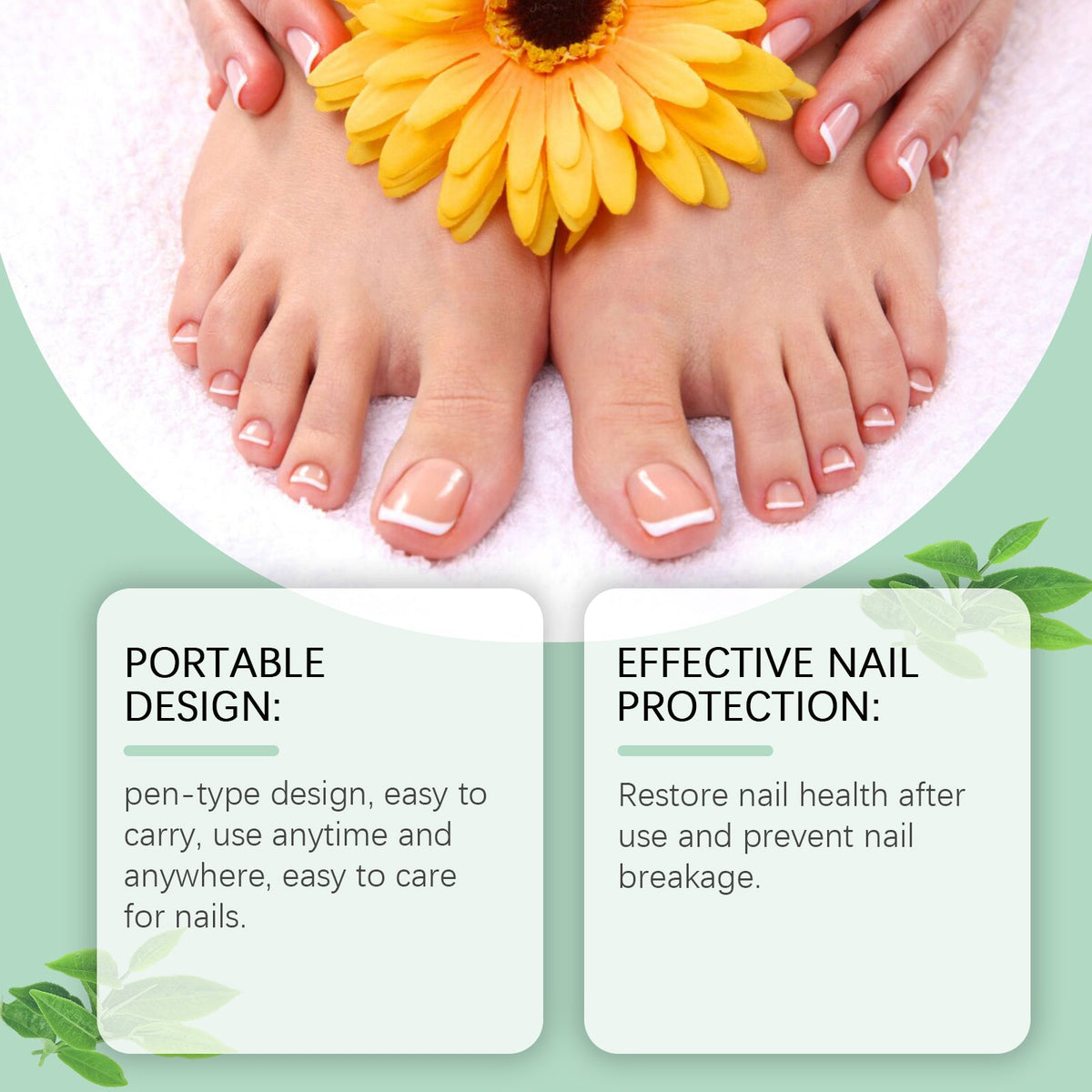 Gray Nail Care Pen Gently Nourishes Fingernails, Cleans And Brightens Nails And Thickens Nails