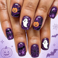Halloween Ghost Spiderweb Removable Fake Nails