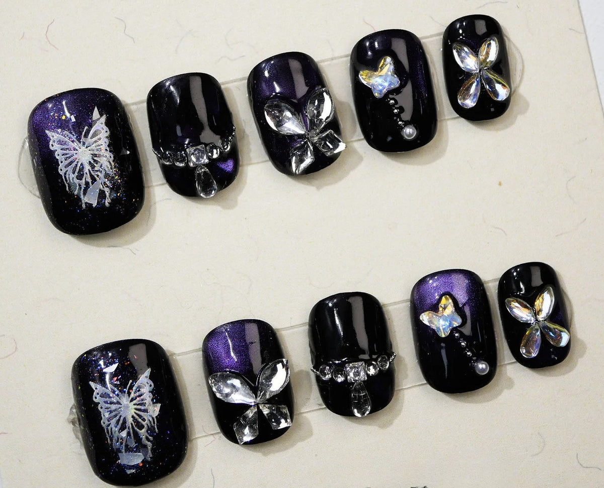 0998- Handmade press on nails fake nails removable