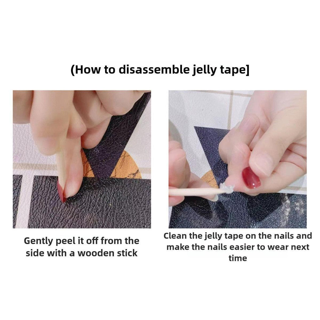 1056- Handmade press on nails fake nails removable Handmade Drawing Nails