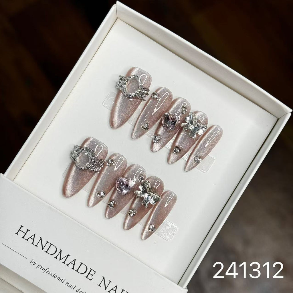 1029- Handmade press on nails fake nails removable