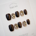 0998- Handmade press on nails fake nails removable