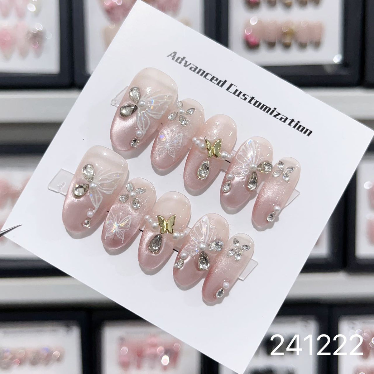1029- Handmade press on nails fake nails removable
