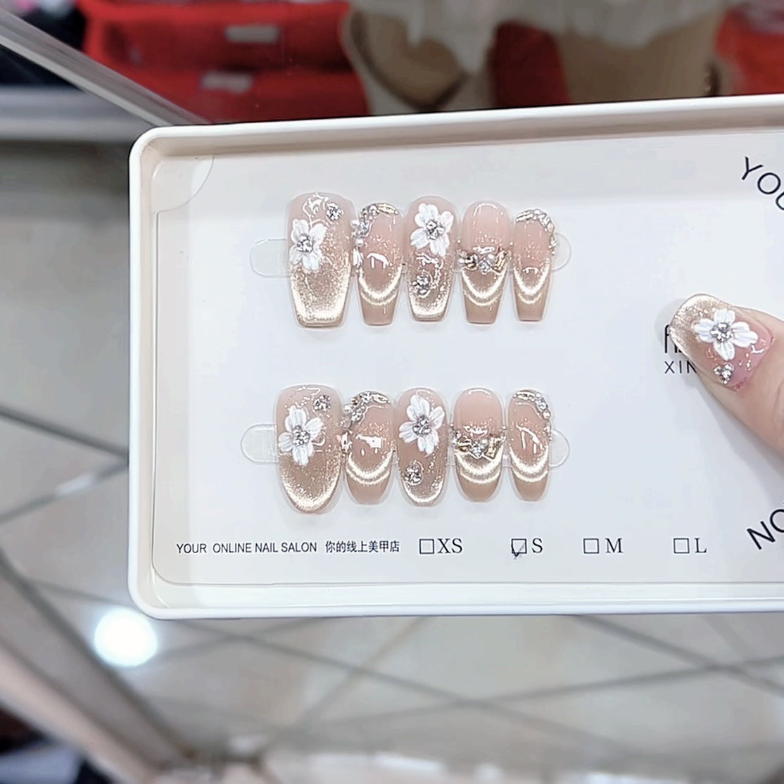 0987- Handmade press on nails fake nails removable