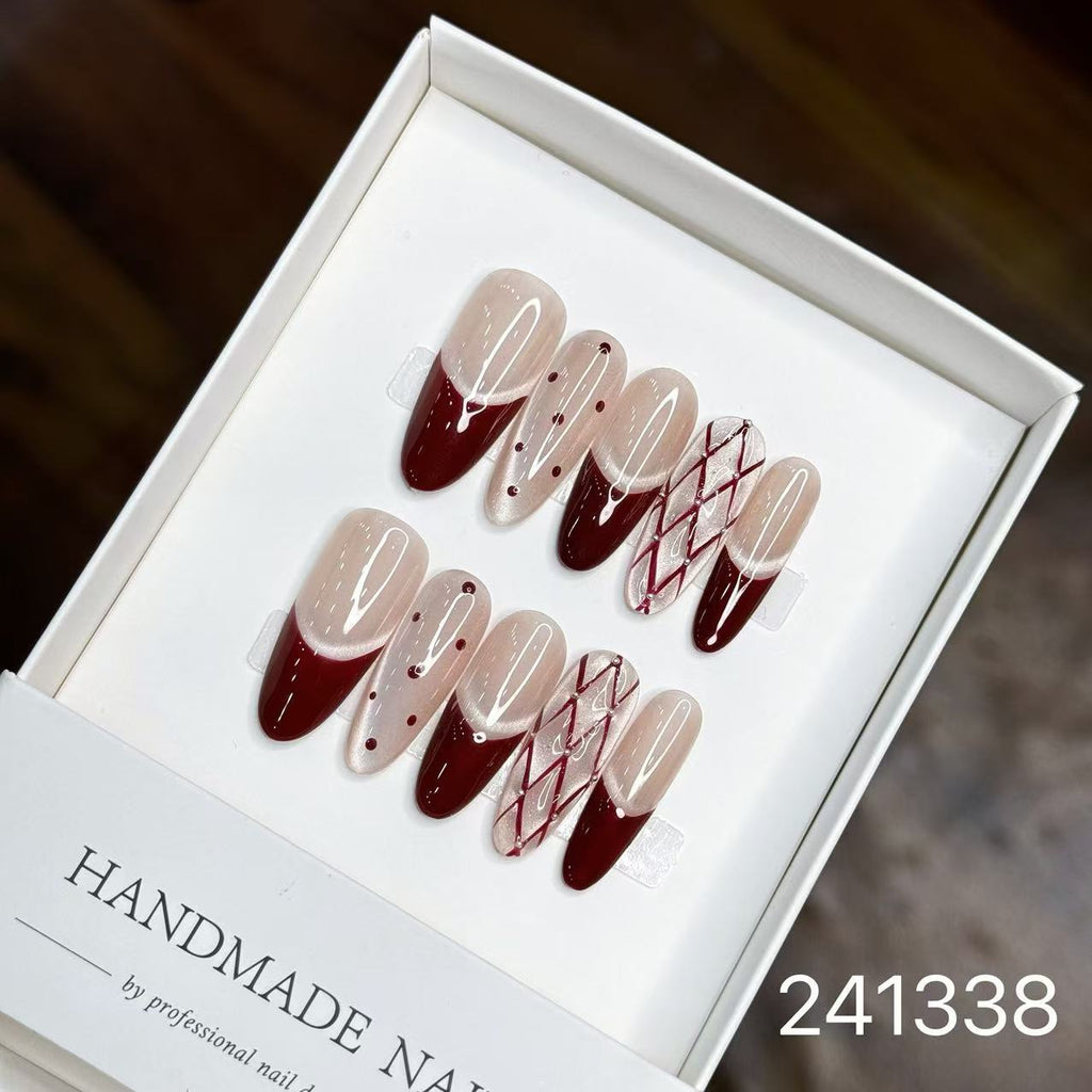 1029- Handmade press on nails fake nails removable