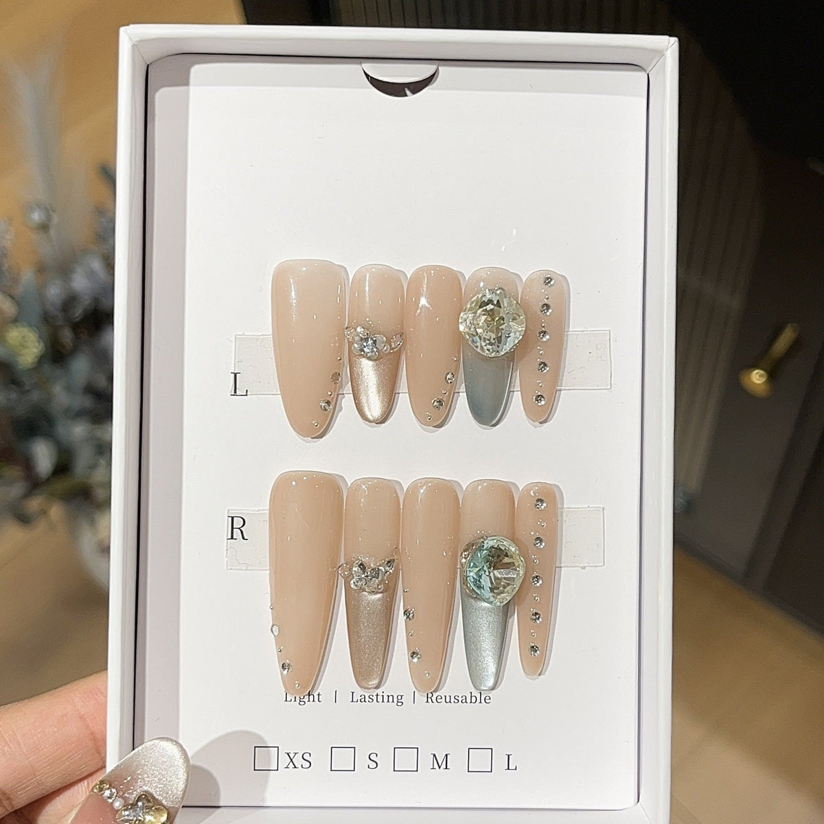 0995- Handmade press on nails fake nails removable