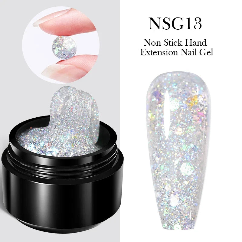 BORN PRETTY 15ml Clear Non Stick Hand Extension Gel 3D Shaping Sculpting Carving Nail Art Solid Hard Gel for Fake Nail