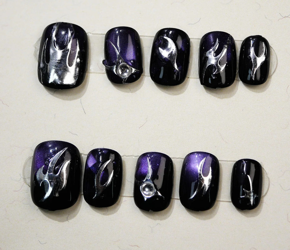 0998- Handmade press on nails fake nails removable
